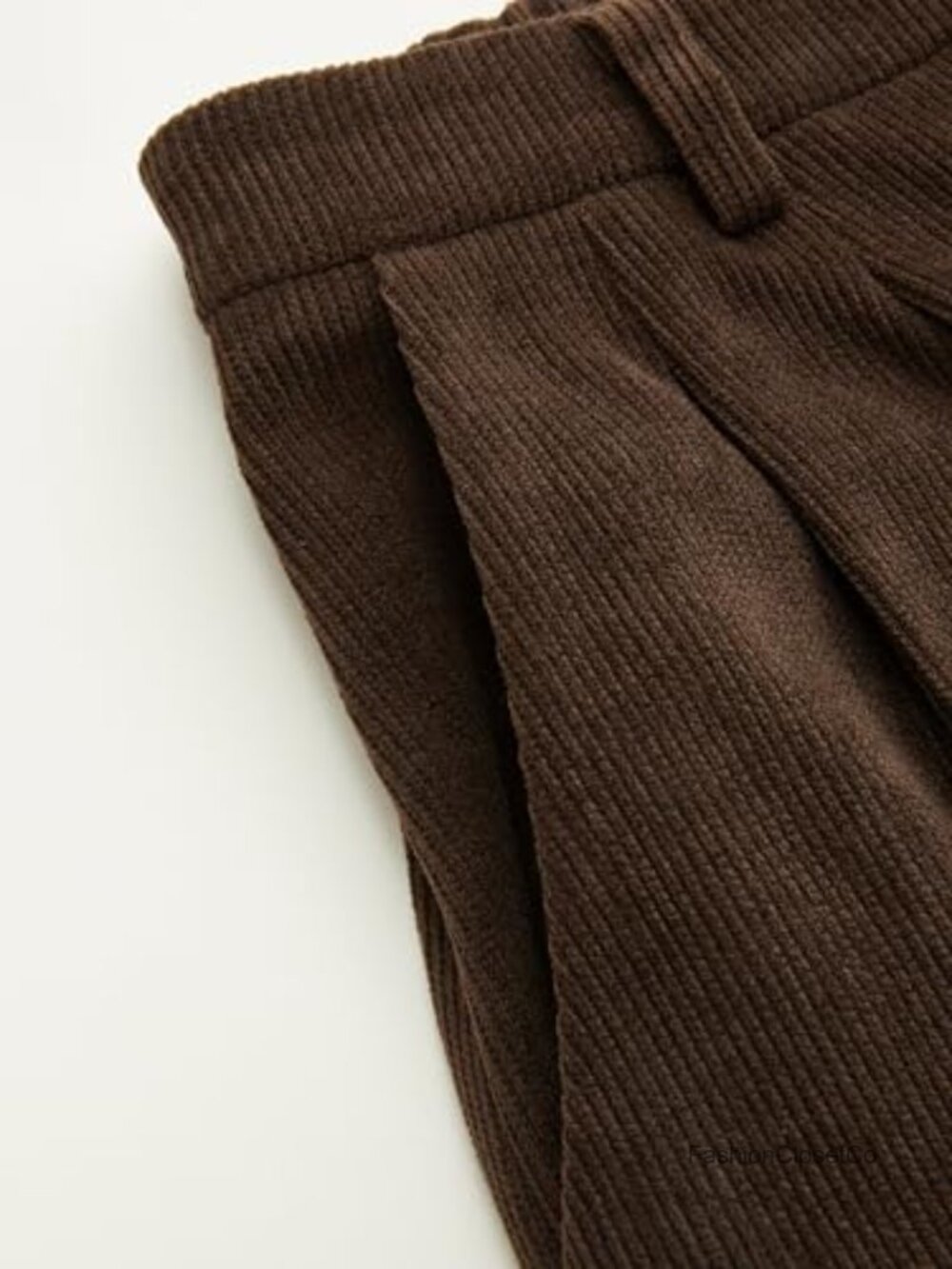 CIDER Womens Wide Leg Corduroy Pants High Waist Casual Trousers - Picture 3 of 4